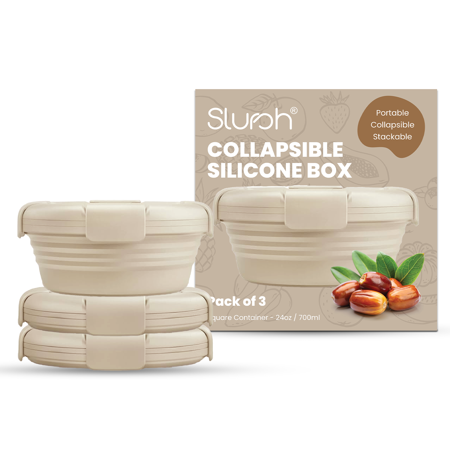 Collapsible Silicone Box